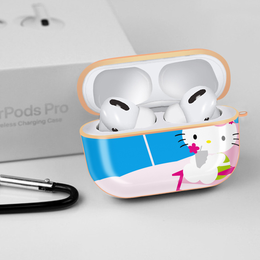Hello Kitty ハローキティ 【AirPods Pro用】ハードシェル保護ケース｜耐衝撃・防指紋・カラビナ付き商品仕様