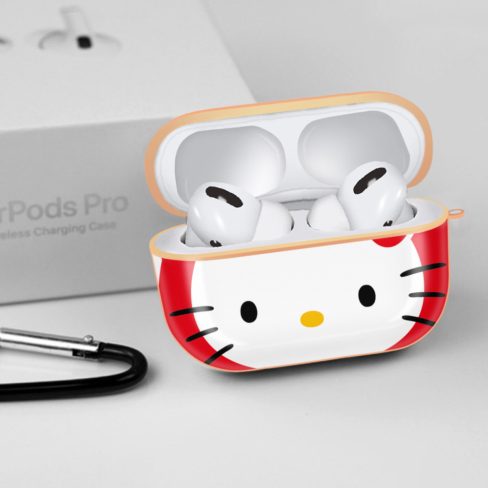 Hello Kitty ハローキティ 【AirPods Pro用】ハードシェル保護ケース｜耐衝撃・防指紋・カラビナ付き商品仕様