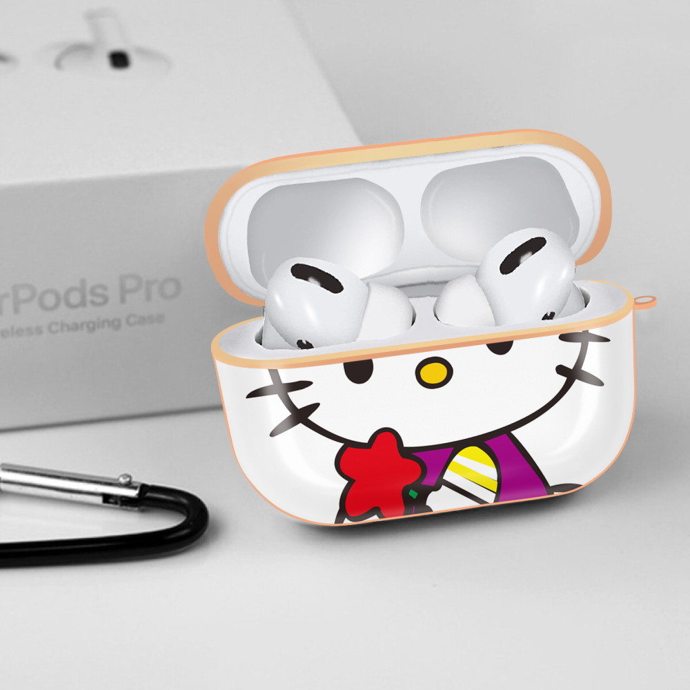 Hello Kitty ハローキティ 【AirPods Pro用】ハードシェル保護ケース｜耐衝撃・防指紋・カラビナ付き商品仕様