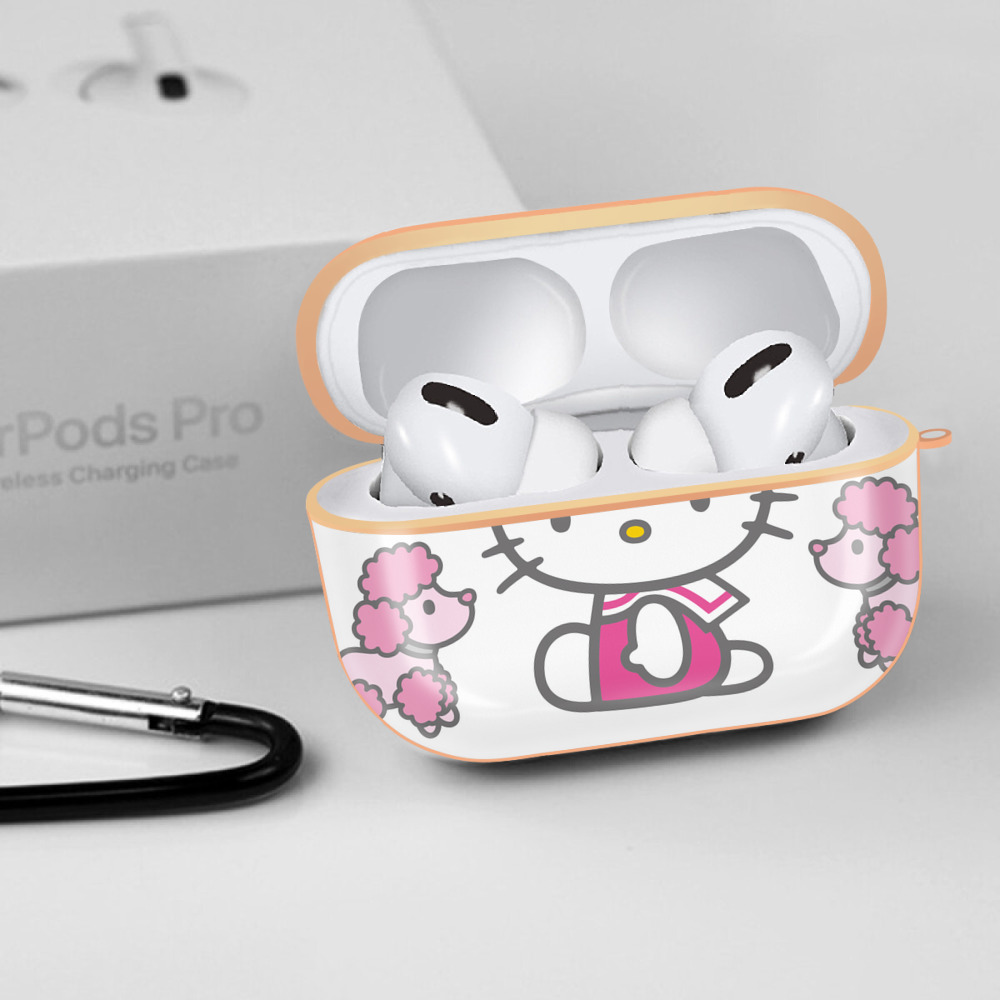 Hello Kitty ハローキティ 【AirPods Pro用】ハードシェル保護ケース｜耐衝撃・防指紋・カラビナ付き商品仕様