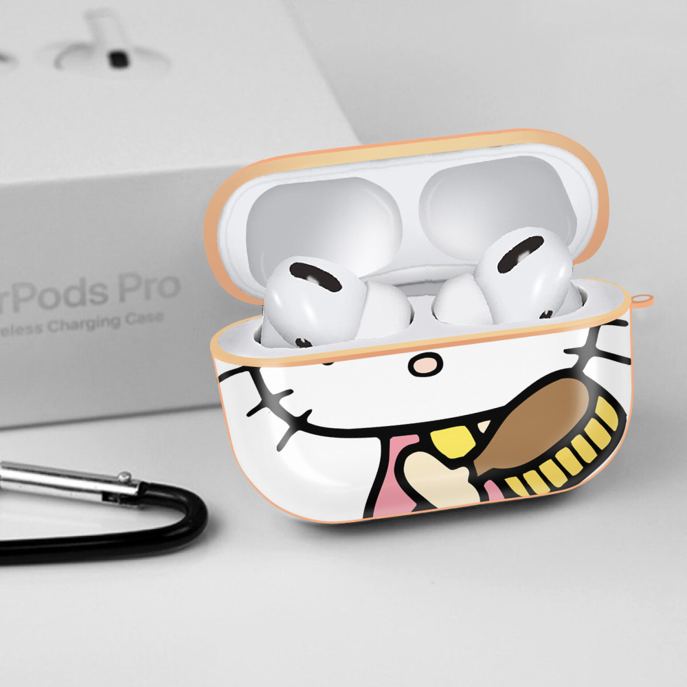 Hello Kitty ハローキティ 【AirPods Pro用】ハードシェル保護ケース｜耐衝撃・防指紋・カラビナ付き商品仕様