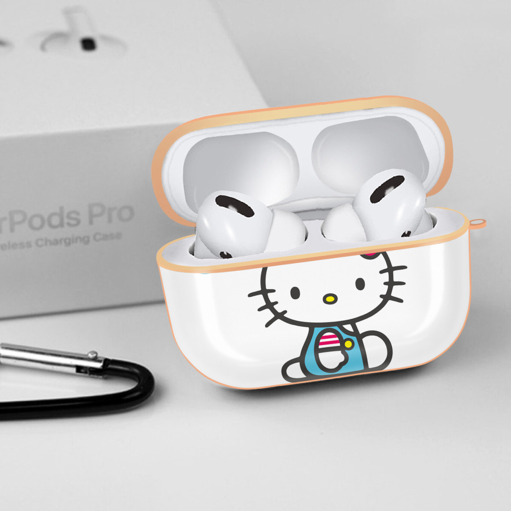 Hello Kitty ハローキティ 【AirPods Pro用】ハードシェル保護ケース｜耐衝撃・防指紋・カラビナ付き商品仕様
