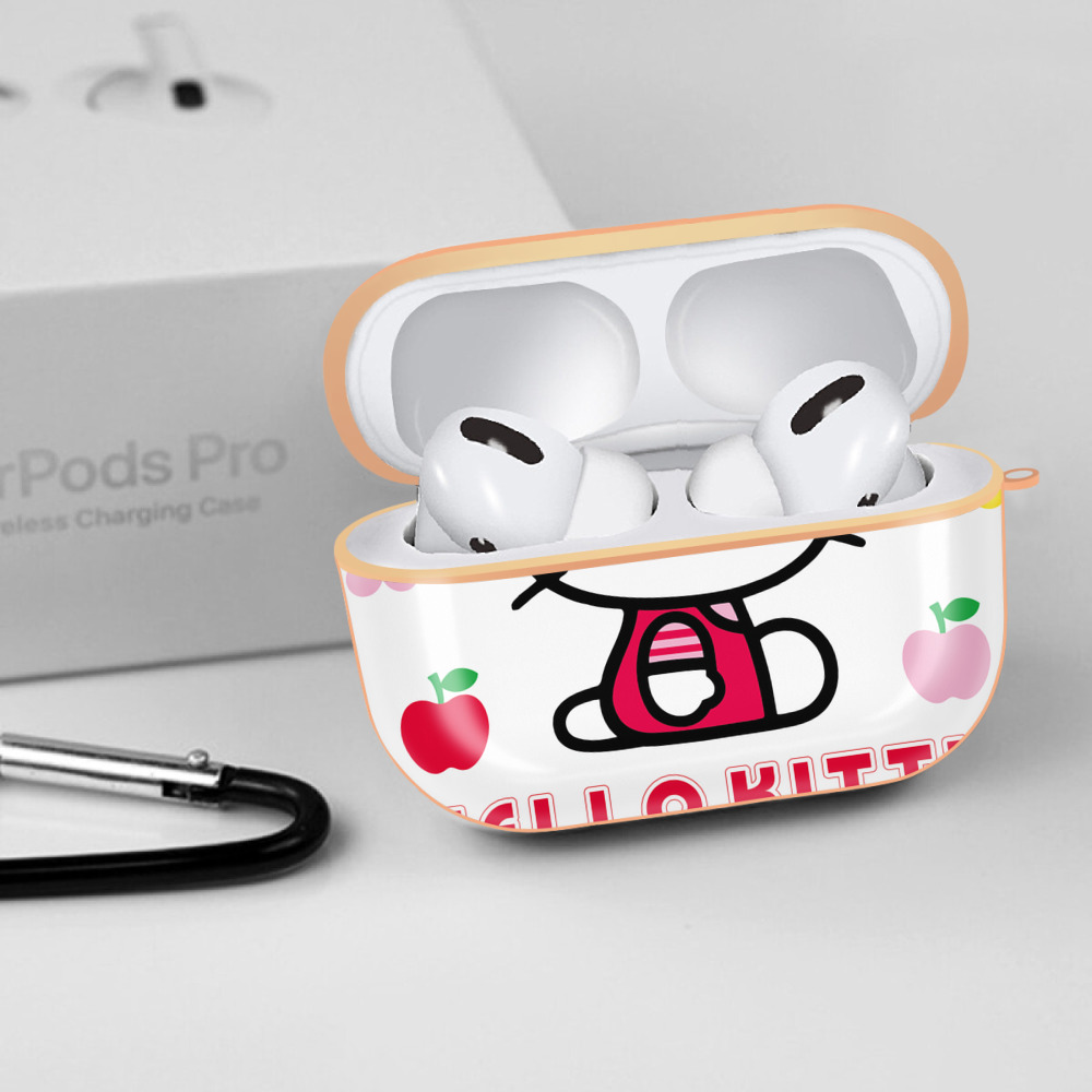 Hello Kitty ハローキティ 【AirPods Pro用】ハードシェル保護ケース｜耐衝撃・防指紋・カラビナ付き商品仕様