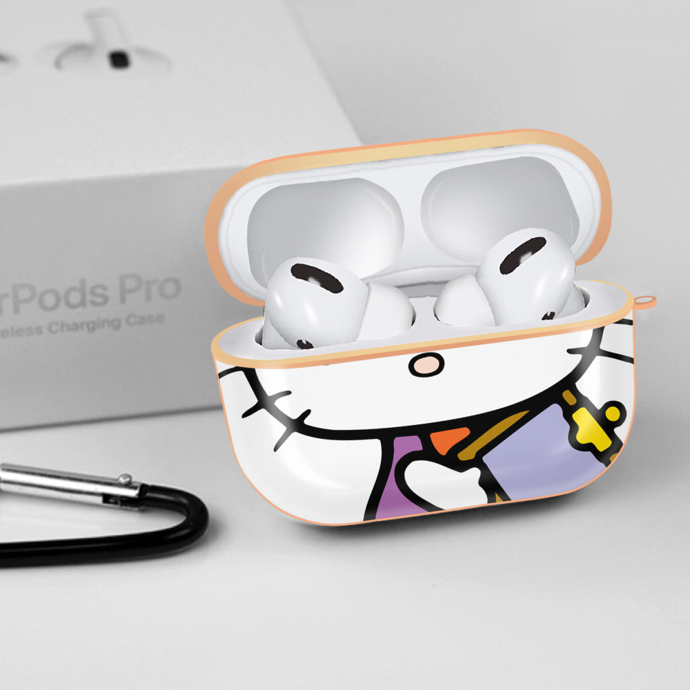 Hello Kitty ハローキティ 【AirPods Pro用】ハードシェル保護ケース｜耐衝撃・防指紋・カラビナ付き商品仕様