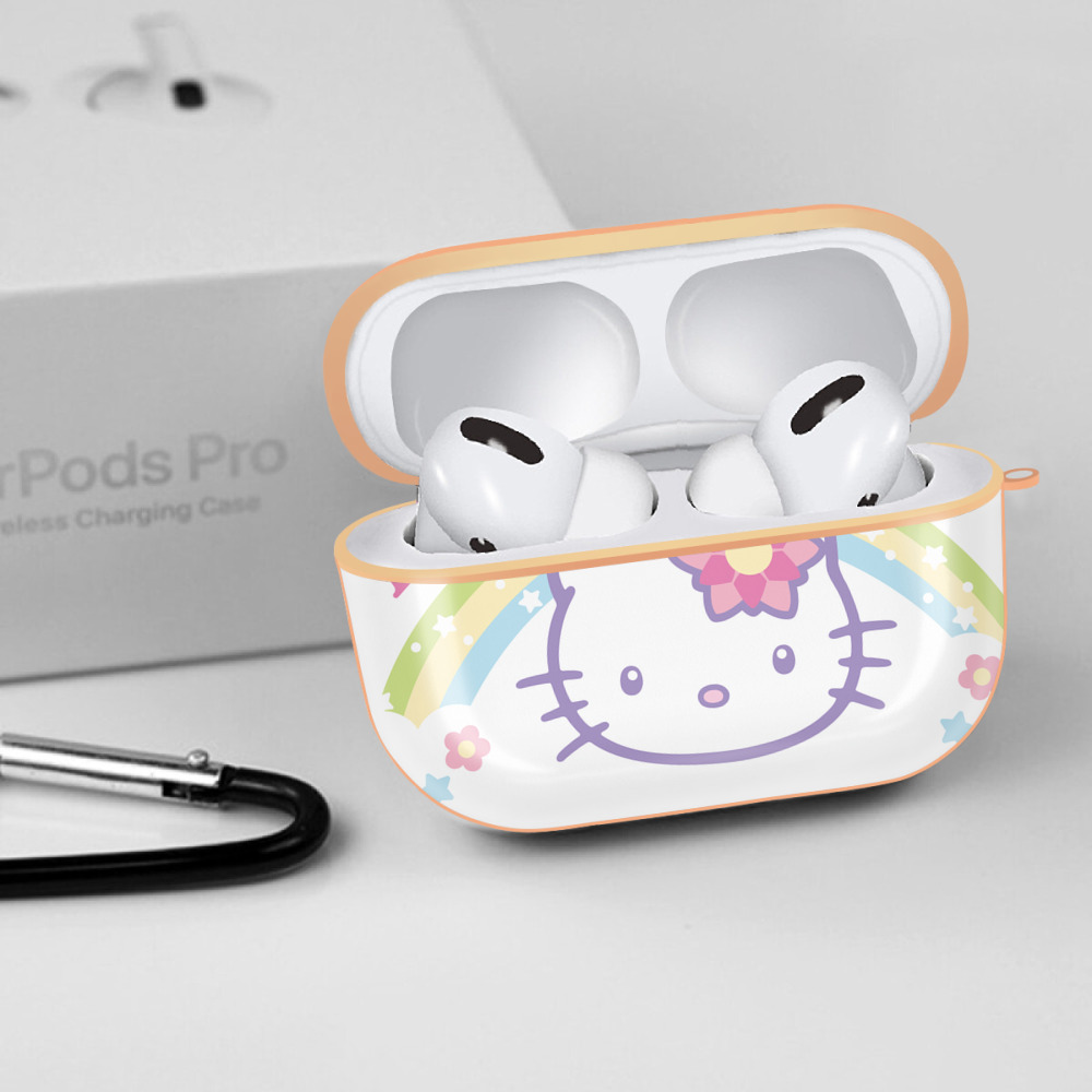 Hello Kitty ハローキティ 【AirPods Pro用】ハードシェル保護ケース｜耐衝撃・防指紋・カラビナ付き商品仕様