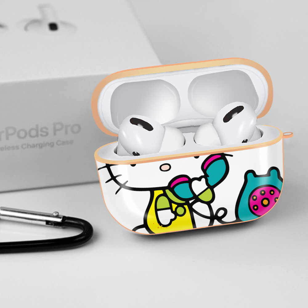 Hello Kitty ハローキティ 【AirPods Pro用】ハードシェル保護ケース｜耐衝撃・防指紋・カラビナ付き商品仕様