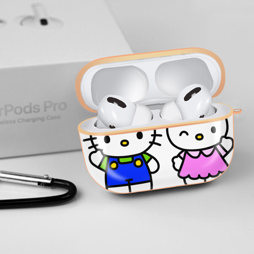 Hello Kitty ハローキティ 【AirPods Pro用】ハードシェル保護ケース｜耐衝撃・防指紋・カラビナ付き商品仕様
