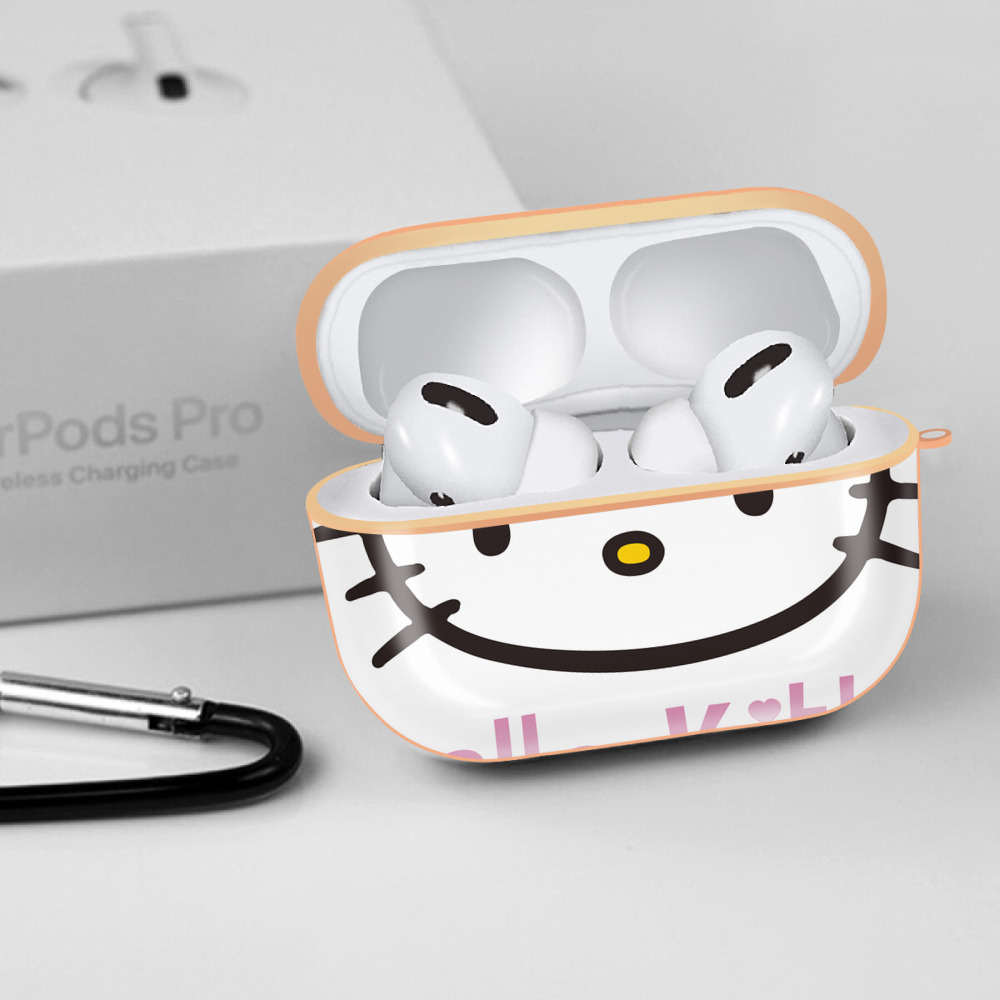 Hello Kitty ハローキティ 【AirPods Pro用】ハードシェル保護ケース｜耐衝撃・防指紋・カラビナ付き商品仕様