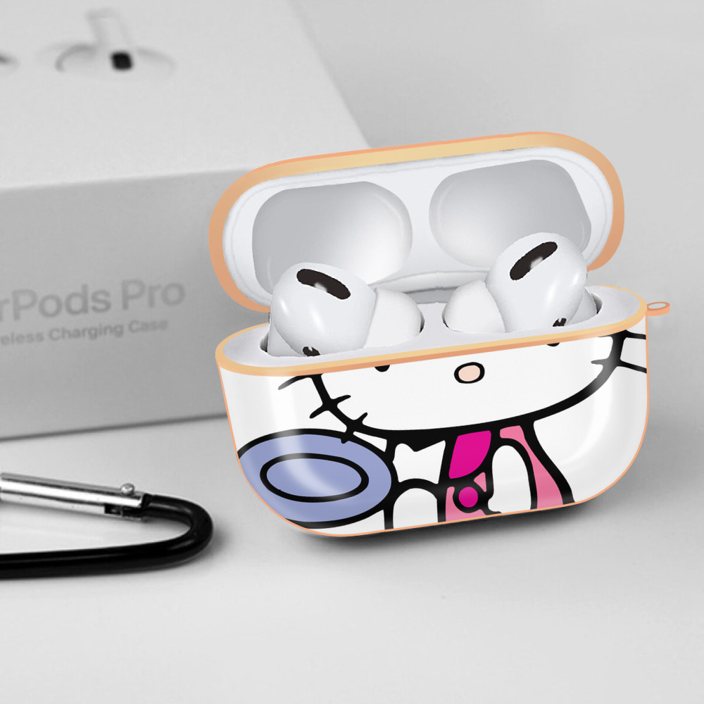 Hello Kitty ハローキティ 【AirPods Pro用】ハードシェル保護ケース｜耐衝撃・防指紋・カラビナ付き商品仕様