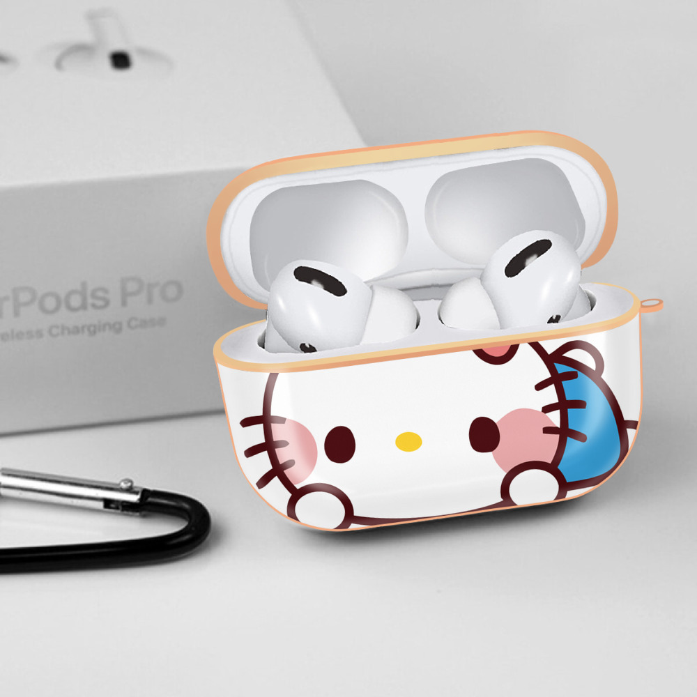 Hello Kitty ハローキティ 【AirPods Pro用】ハードシェル保護ケース｜耐衝撃・防指紋・カラビナ付き商品仕様