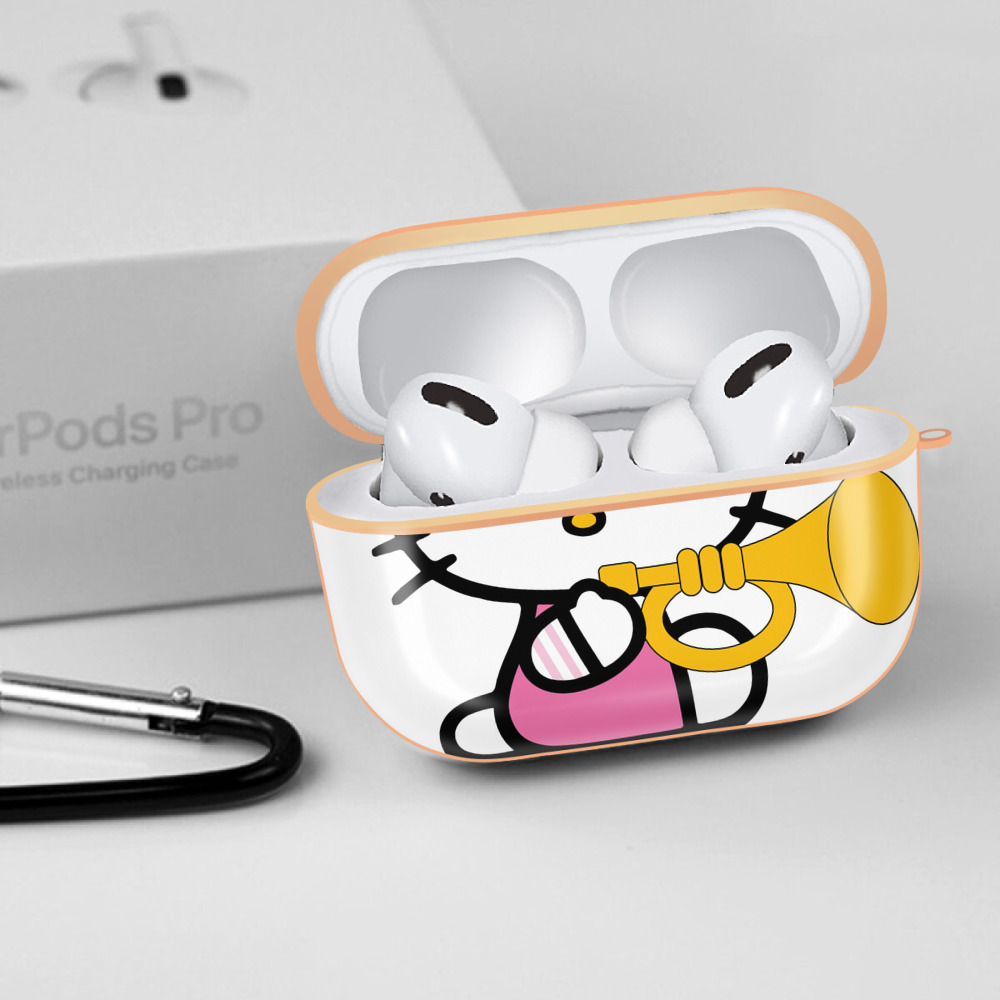 Hello Kitty ハローキティ 【AirPods Pro用】ハードシェル保護ケース｜耐衝撃・防指紋・カラビナ付き商品仕様