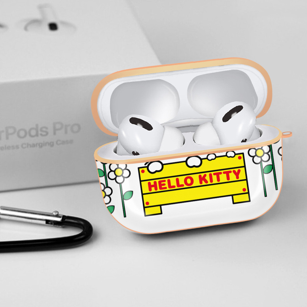 Hello Kitty ハローキティ 【AirPods Pro用】ハードシェル保護ケース｜耐衝撃・防指紋・カラビナ付き商品仕様