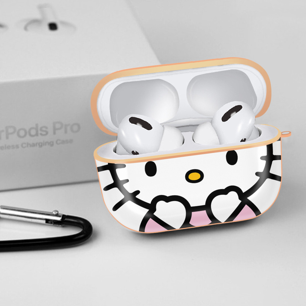 Hello Kitty ハローキティ 【AirPods Pro用】ハードシェル保護ケース｜耐衝撃・防指紋・カラビナ付き商品仕様