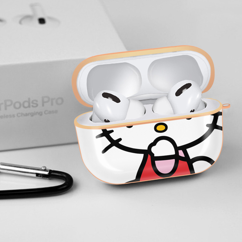 Hello Kitty ハローキティ 【AirPods Pro用】ハードシェル保護ケース｜耐衝撃・防指紋・カラビナ付き商品仕様