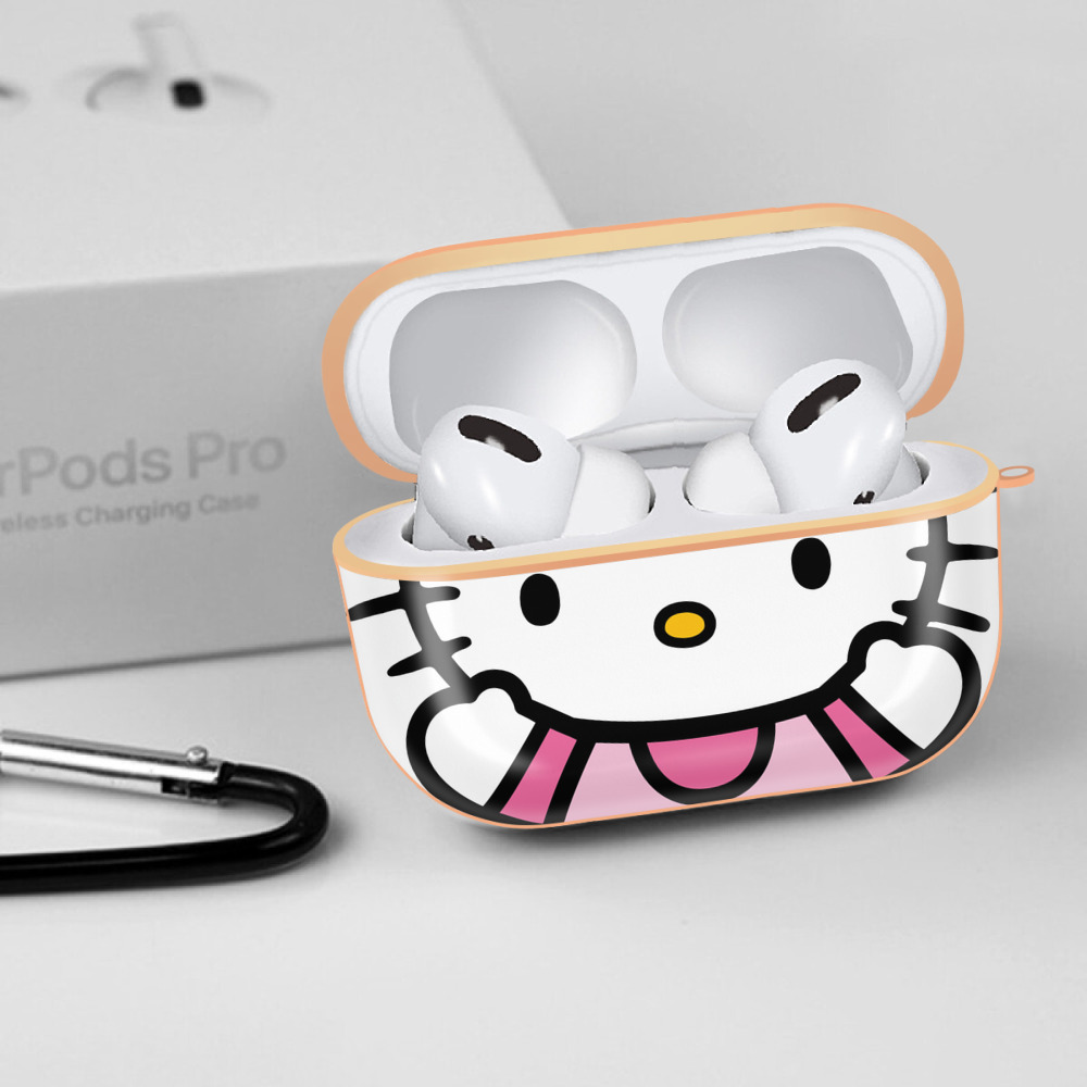 Hello Kitty ハローキティ 【AirPods Pro用】ハードシェル保護ケース｜耐衝撃・防指紋・カラビナ付き商品仕様