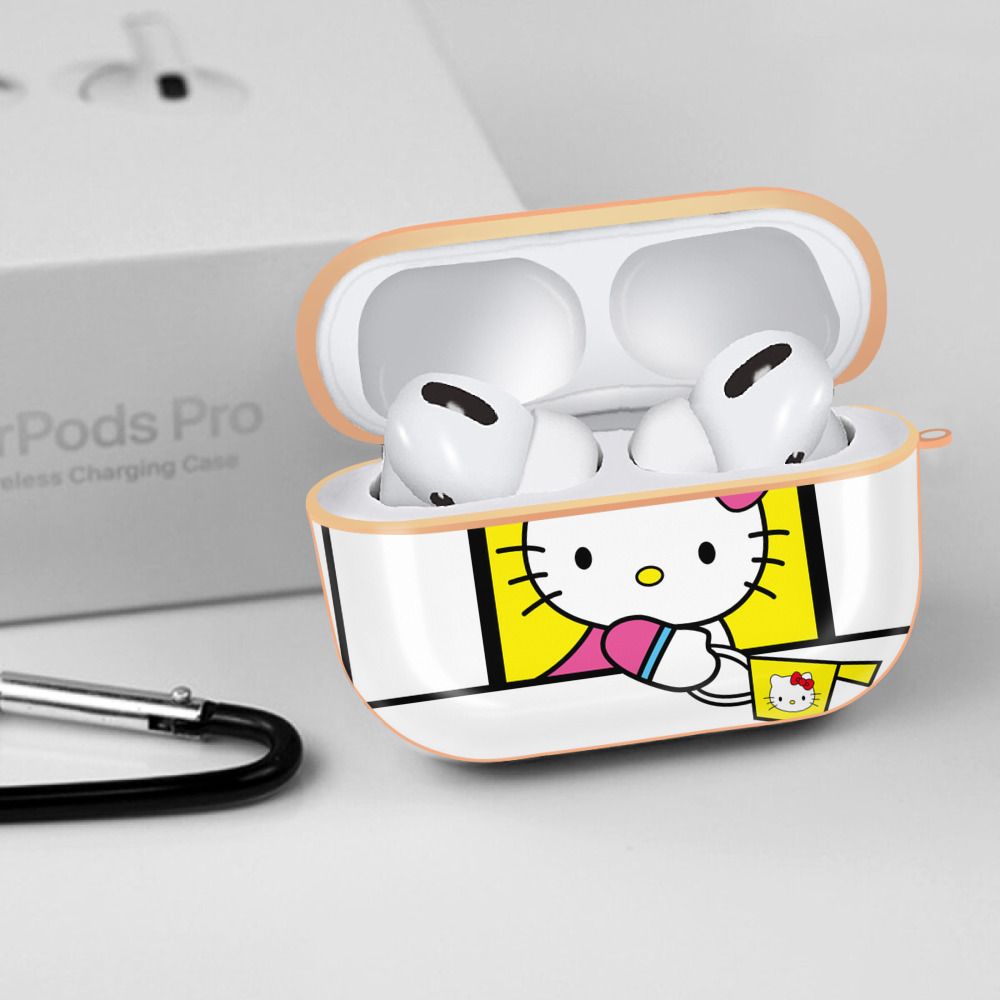 Hello Kitty ハローキティ 【AirPods Pro用】ハードシェル保護ケース｜耐衝撃・防指紋・カラビナ付き商品仕様