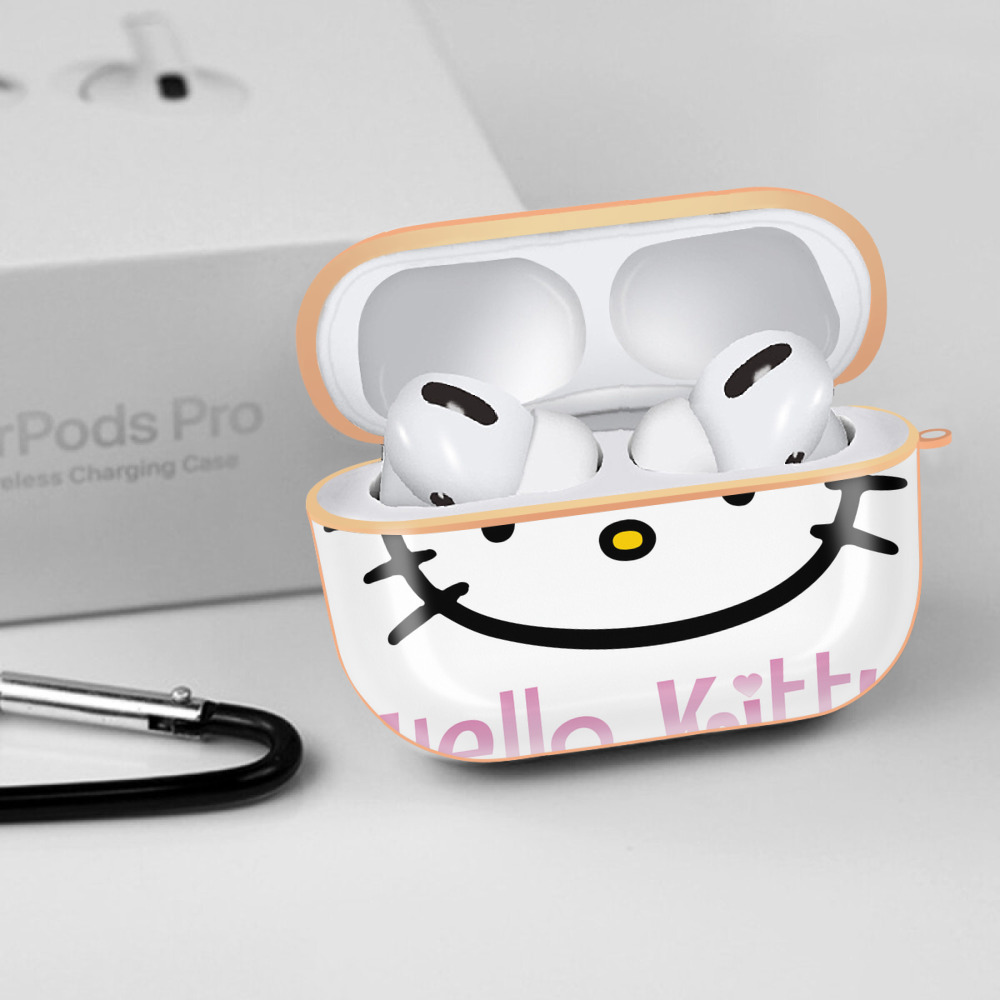 Hello Kitty ハローキティ 【AirPods Pro用】ハードシェル保護ケース｜耐衝撃・防指紋・カラビナ付き商品仕様