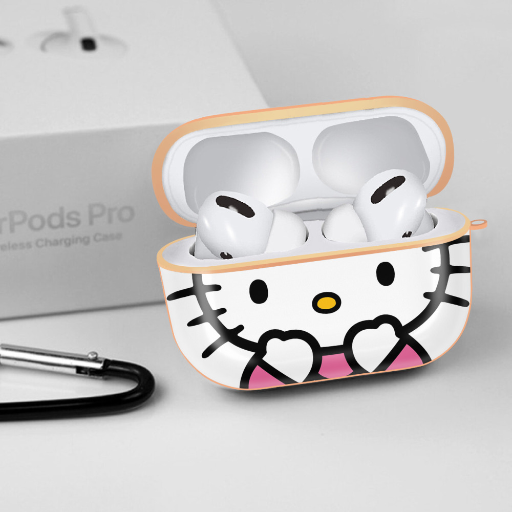 Hello Kitty ハローキティ 【AirPods Pro用】ハードシェル保護ケース｜耐衝撃・防指紋・カラビナ付き商品仕様