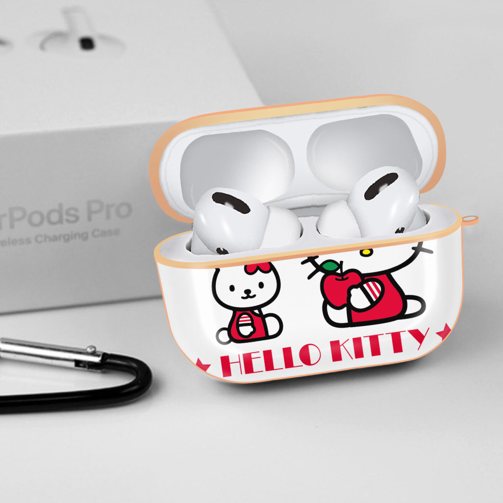 Hello Kitty ハローキティ 【AirPods Pro用】ハードシェル保護ケース｜耐衝撃・防指紋・カラビナ付き商品仕様