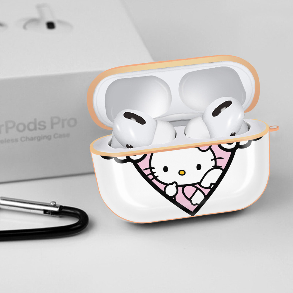 Hello Kitty ハローキティ 【AirPods Pro用】ハードシェル保護ケース｜耐衝撃・防指紋・カラビナ付き商品仕様