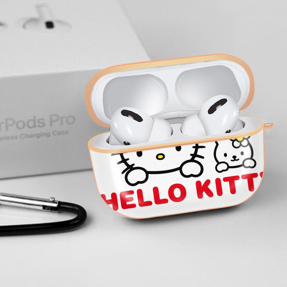 Hello Kitty ハローキティ 【AirPods Pro用】ハードシェル保護ケース｜耐衝撃・防指紋・カラビナ付き商品仕様