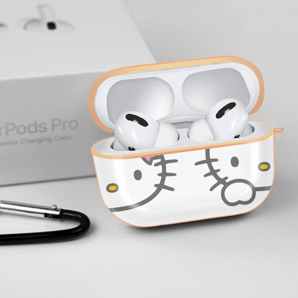 Hello Kitty ハローキティ 【AirPods Pro用】ハードシェル保護ケース｜耐衝撃・防指紋・カラビナ付き商品仕様