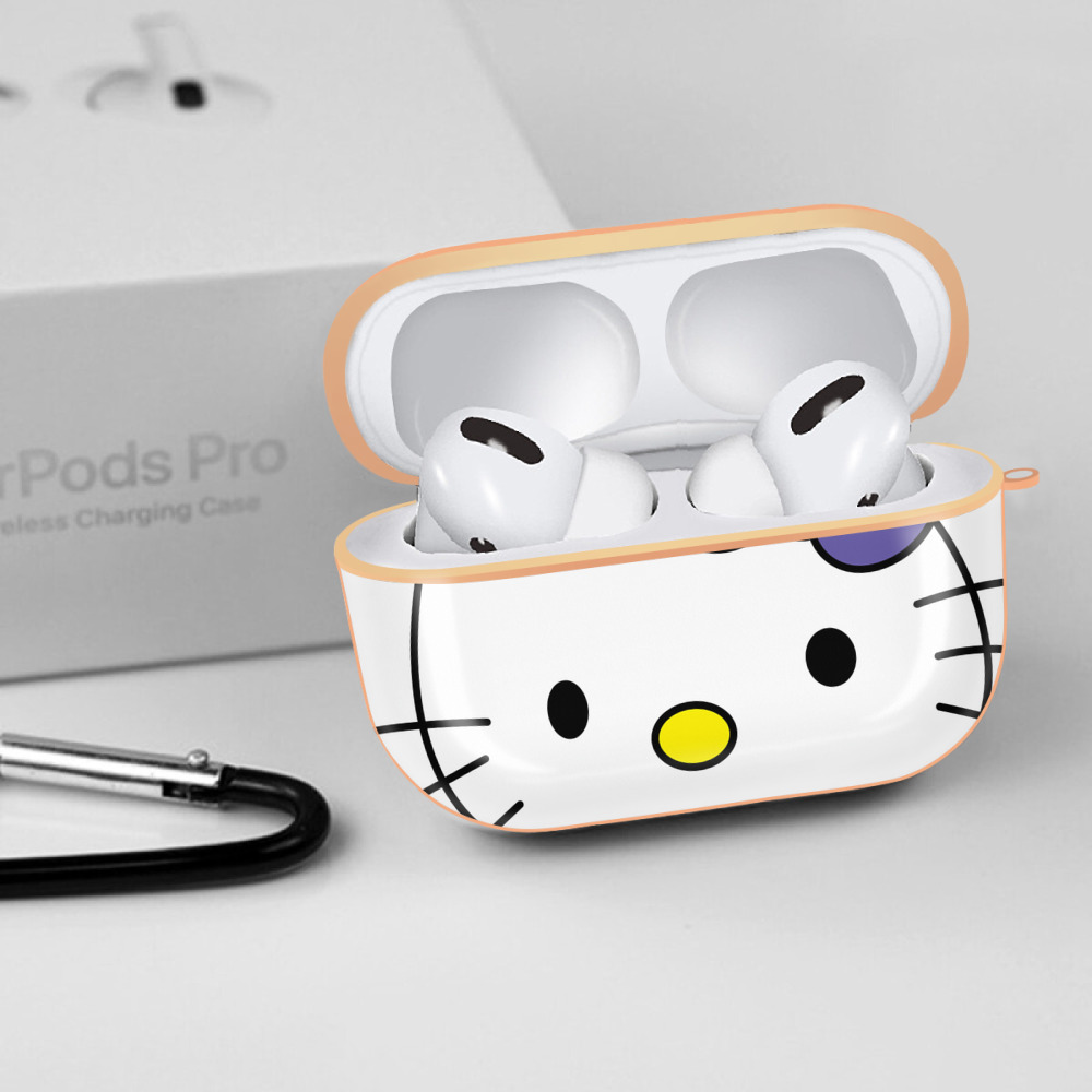 Hello Kitty ハローキティ 【AirPods Pro用】ハードシェル保護ケース｜耐衝撃・防指紋・カラビナ付き商品仕様