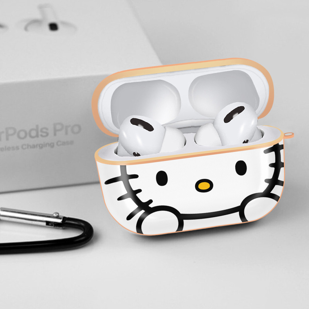 Hello Kitty ハローキティ 【AirPods Pro用】ハードシェル保護ケース｜耐衝撃・防指紋・カラビナ付き商品仕様