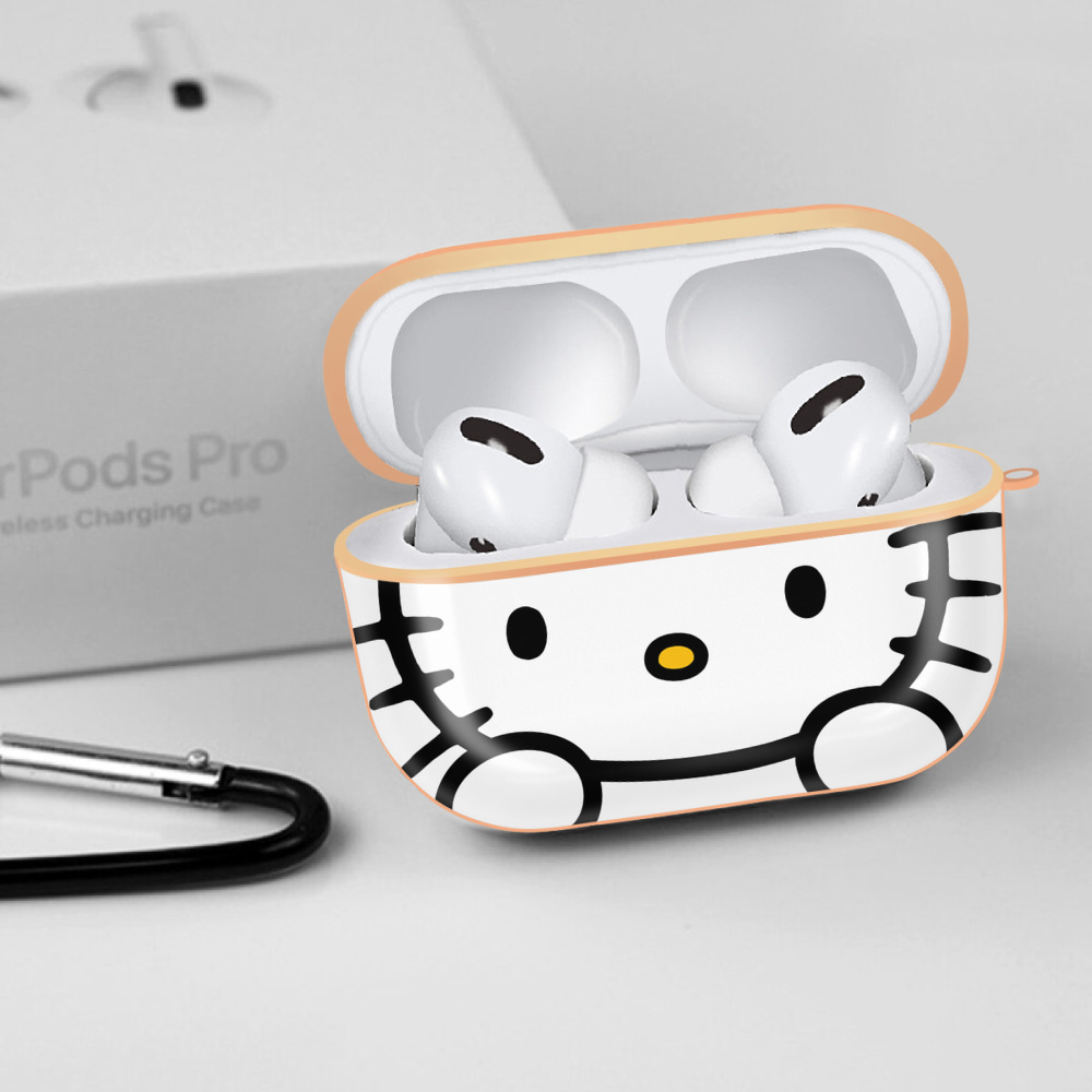 Hello Kitty ハローキティ 【AirPods Pro用】ハードシェル保護ケース｜耐衝撃・防指紋・カラビナ付き商品仕様