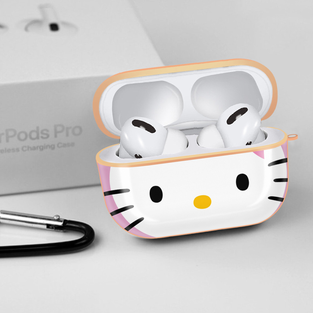 Hello Kitty ハローキティ 【AirPods Pro用】ハードシェル保護ケース｜耐衝撃・防指紋・カラビナ付き商品仕様