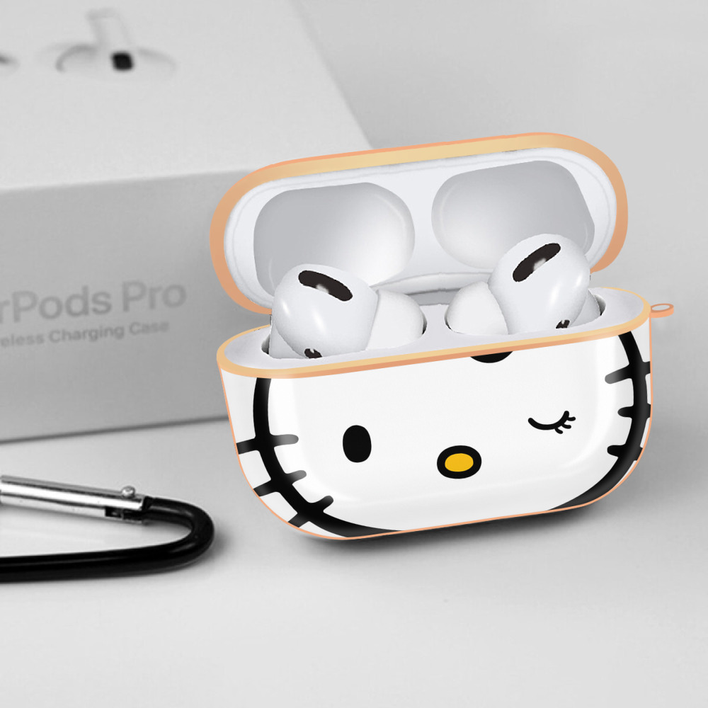 Hello Kitty ハローキティ 【AirPods Pro用】ハードシェル保護ケース｜耐衝撃・防指紋・カラビナ付き商品仕様