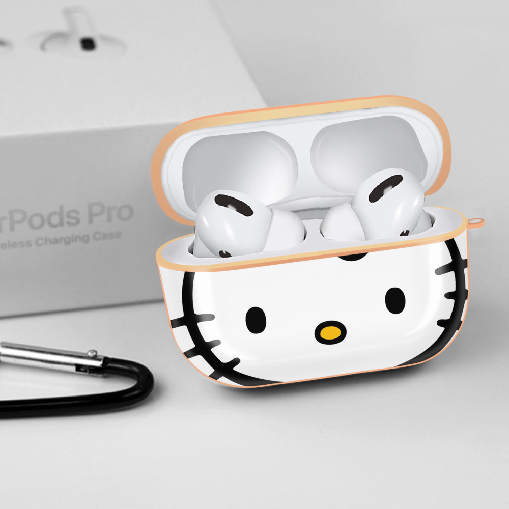 Hello Kitty ハローキティ 【AirPods Pro用】ハードシェル保護ケース｜耐衝撃・防指紋・カラビナ付き商品仕様