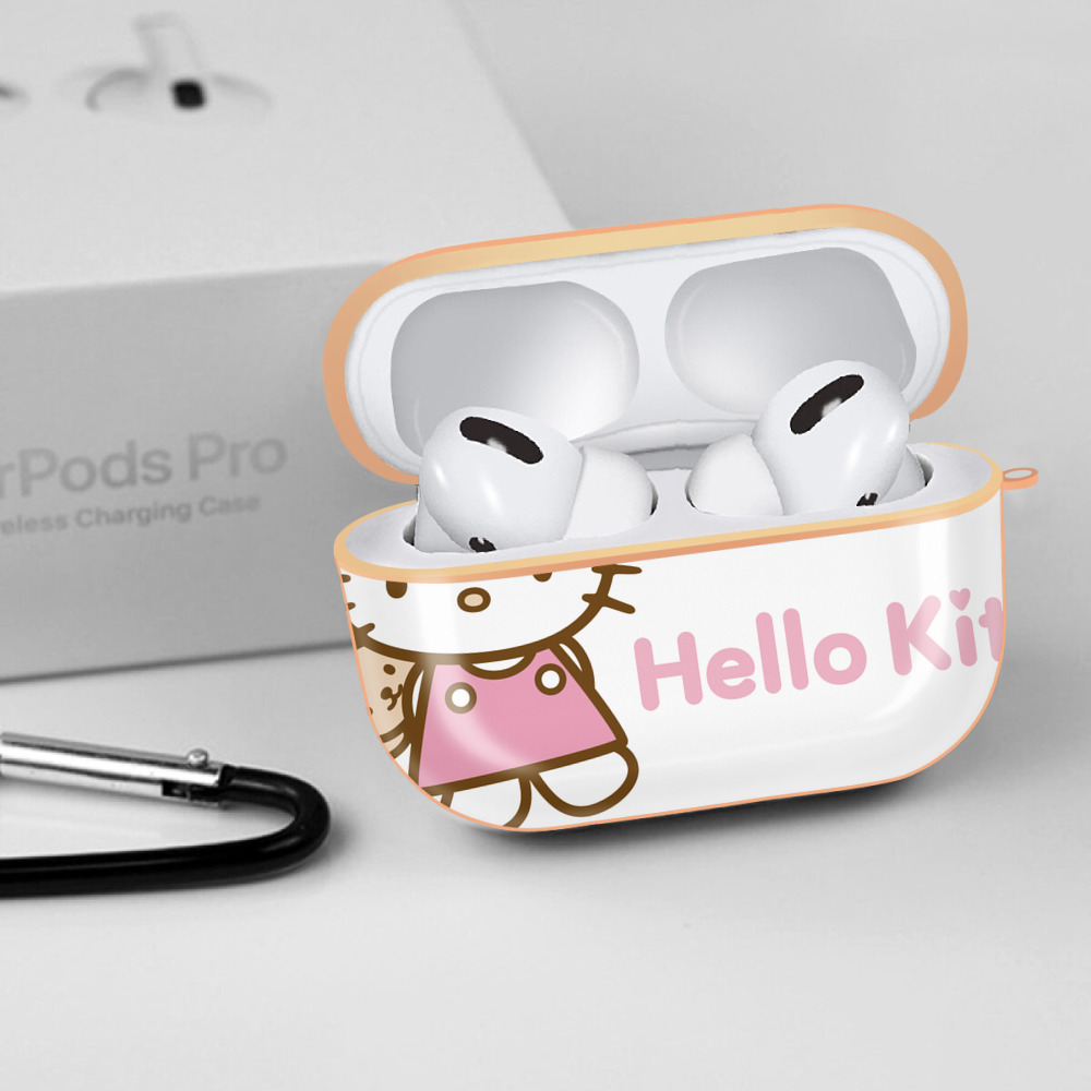Hello Kitty ハローキティ 【AirPods Pro用】ハードシェル保護ケース｜耐衝撃・防指紋・カラビナ付き商品仕様