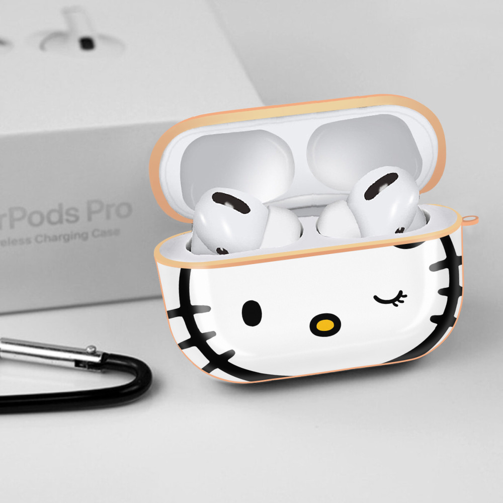 Hello Kitty ハローキティ 【AirPods Pro用】ハードシェル保護ケース｜耐衝撃・防指紋・カラビナ付き商品仕様