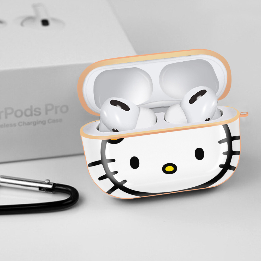 Hello Kitty ハローキティ 【AirPods Pro用】ハードシェル保護ケース｜耐衝撃・防指紋・カラビナ付き商品仕様