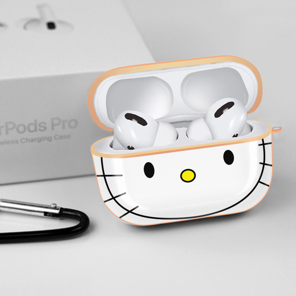 Hello Kitty ハローキティ 【AirPods Pro用】ハードシェル保護ケース｜耐衝撃・防指紋・カラビナ付き商品仕様