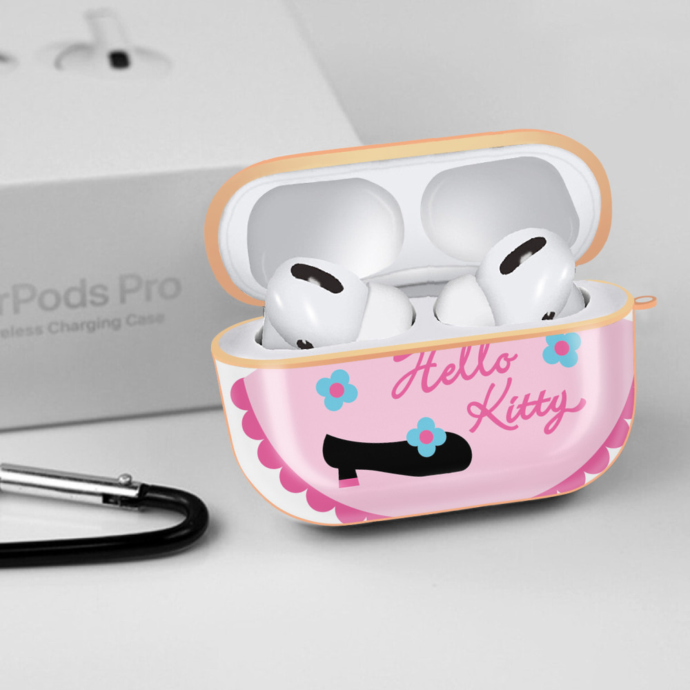 Hello Kitty ハローキティ 【AirPods Pro用】ハードシェル保護ケース｜耐衝撃・防指紋・カラビナ付き商品仕様