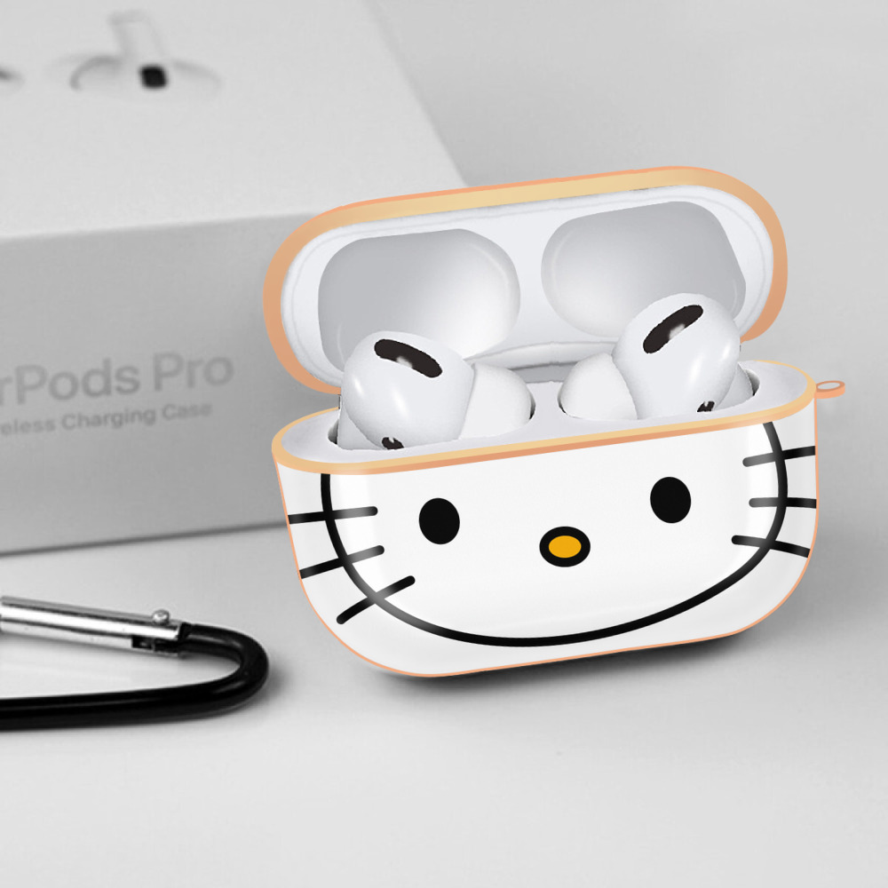 Hello Kitty ハローキティ 【AirPods Pro用】ハードシェル保護ケース｜耐衝撃・防指紋・カラビナ付き商品仕様