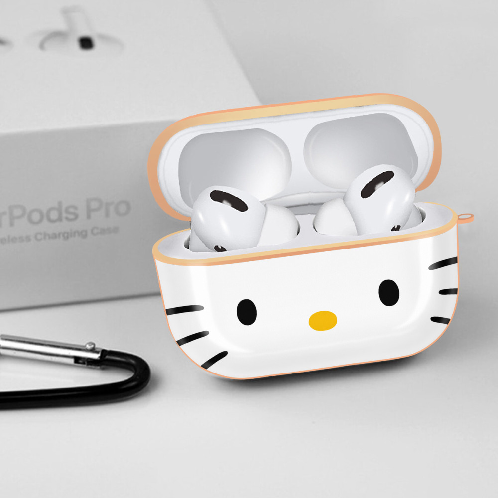 Hello Kitty ハローキティ 【AirPods Pro用】ハードシェル保護ケース｜耐衝撃・防指紋・カラビナ付き商品仕様