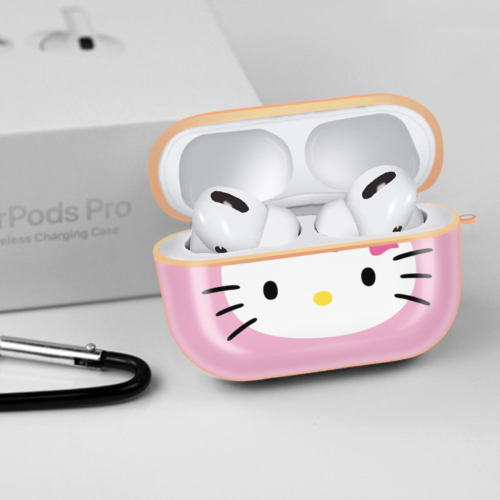 Hello Kitty ハローキティ 【AirPods Pro用】ハードシェル保護ケース｜耐衝撃・防指紋・カラビナ付き商品仕様