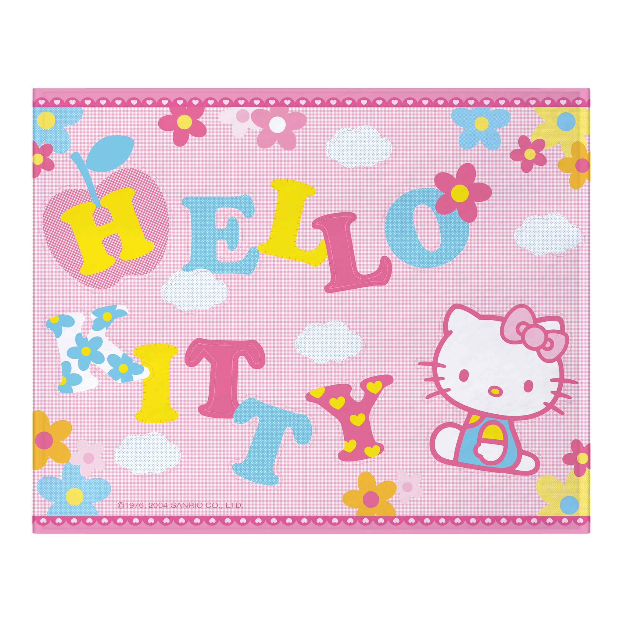 （画像用） Hello Kitty ハローキティ フランネルブランケット・多サイズ対応（横型）