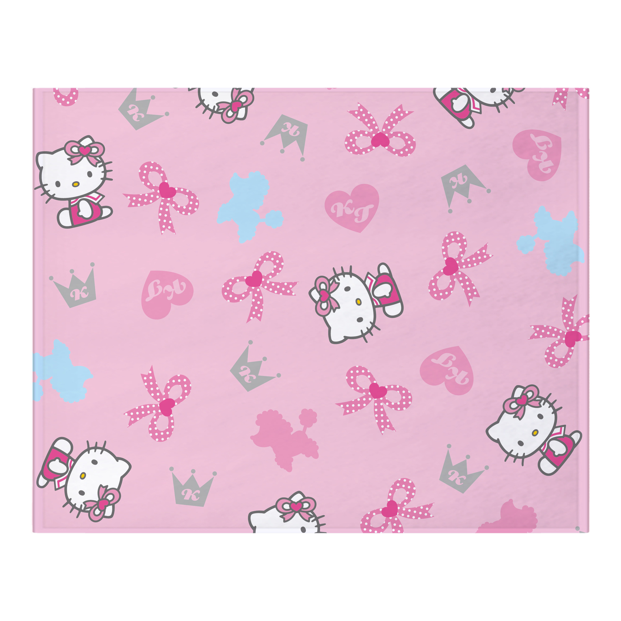 （画像用） Hello Kitty ハローキティ フランネルブランケット・多サイズ対応（横型）