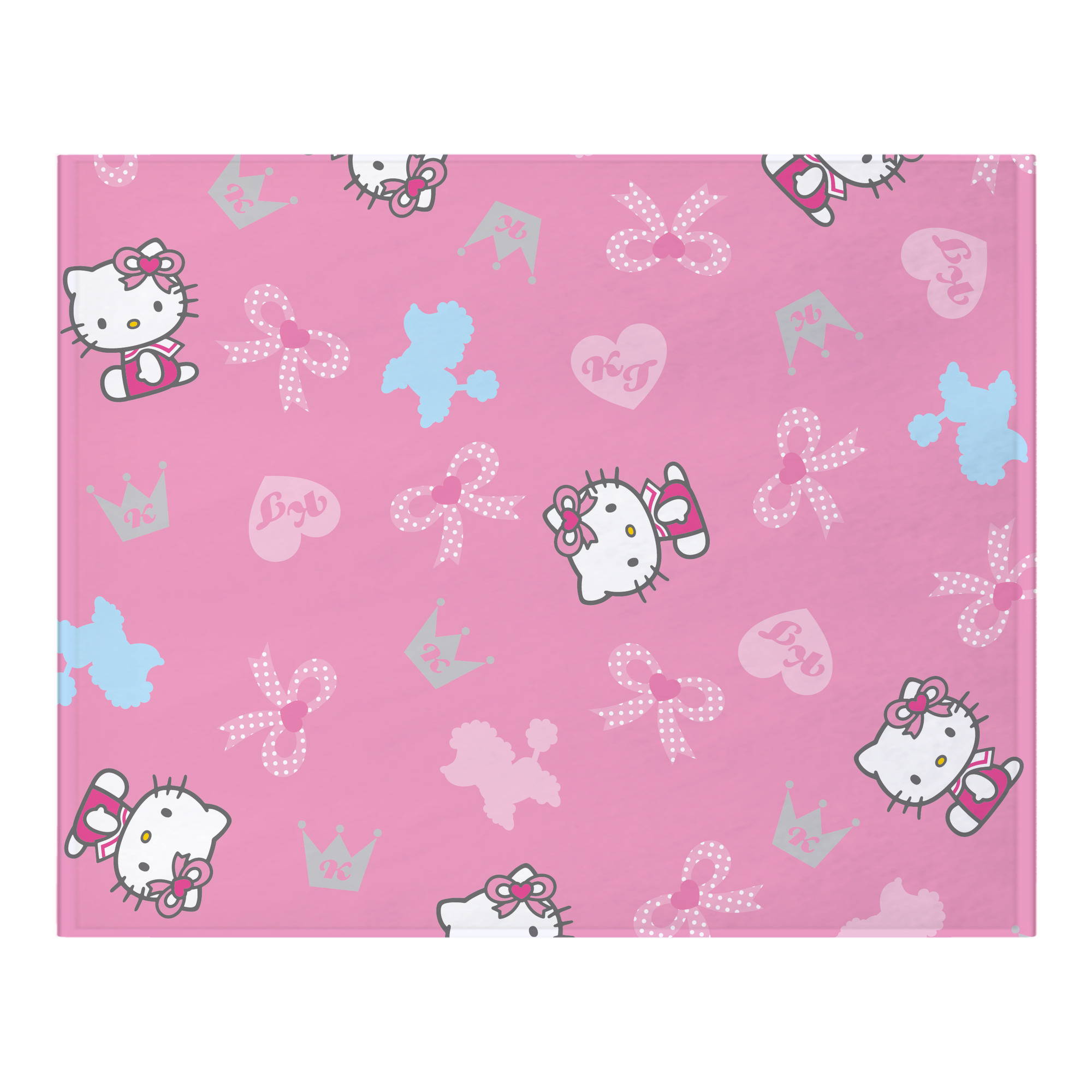 （画像用） Hello Kitty ハローキティ フランネルブランケット・多サイズ対応（横型）