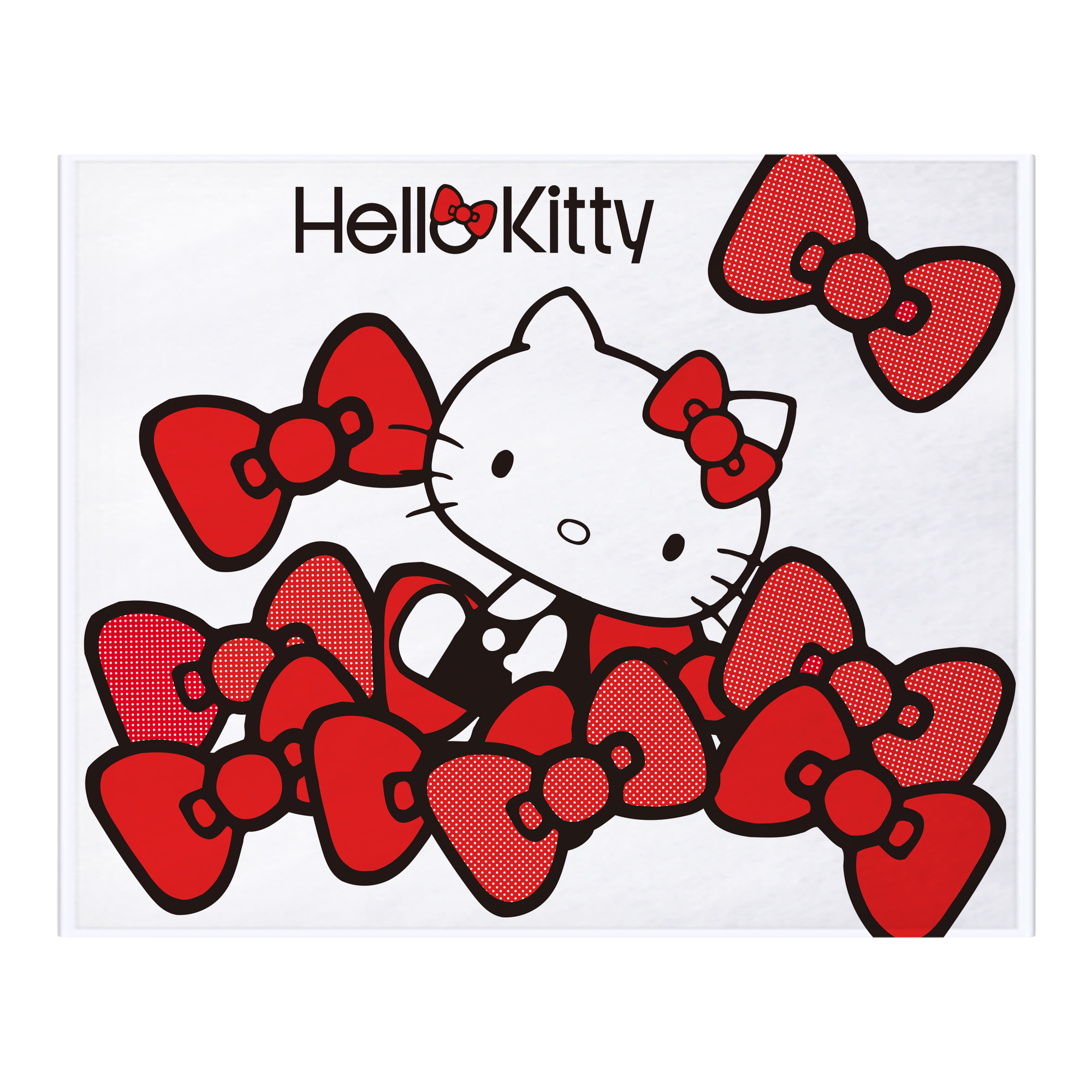 （画像用） Hello Kitty ハローキティ フランネルブランケット・多サイズ対応（横型）