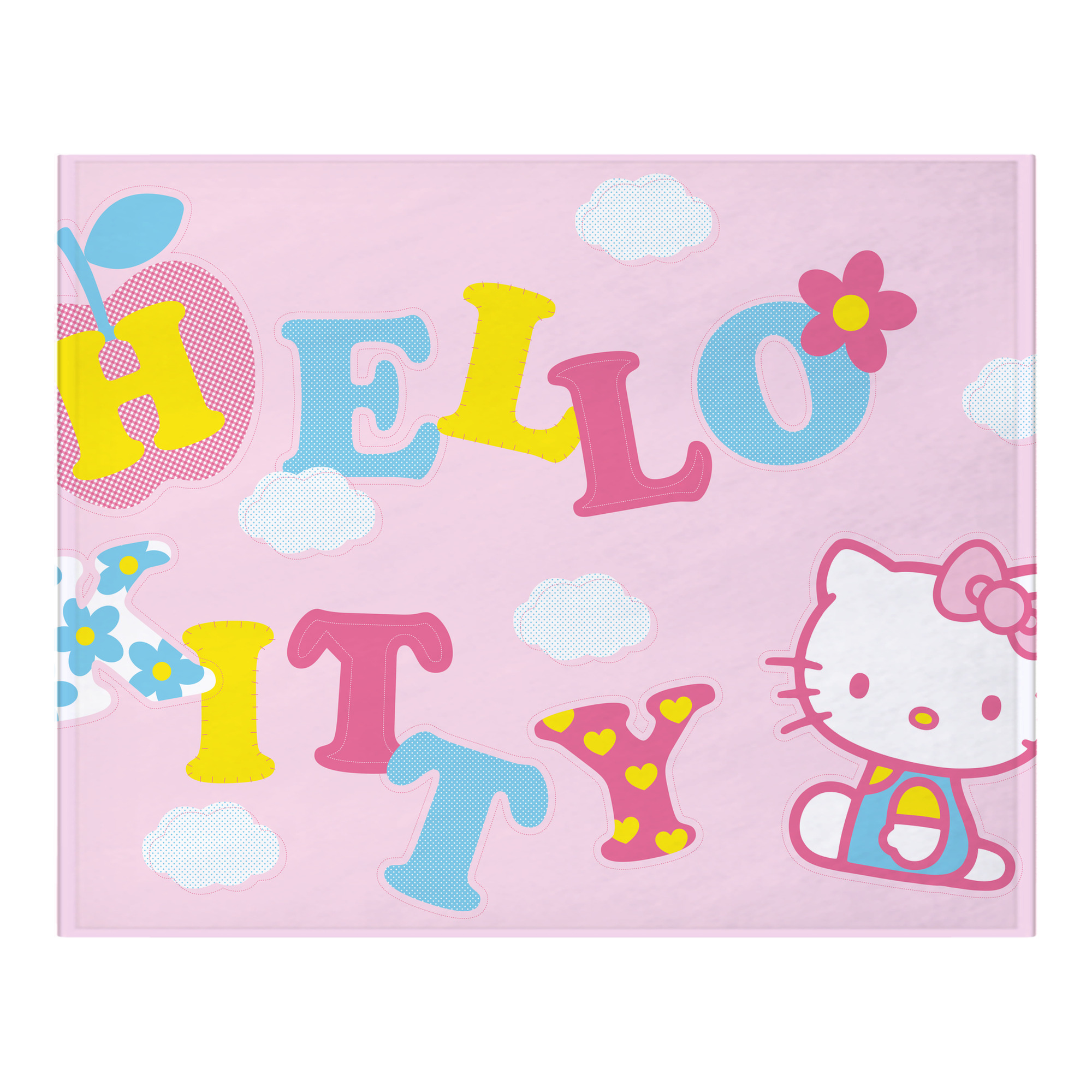 （画像用） Hello Kitty ハローキティ フランネルブランケット・多サイズ対応（横型）