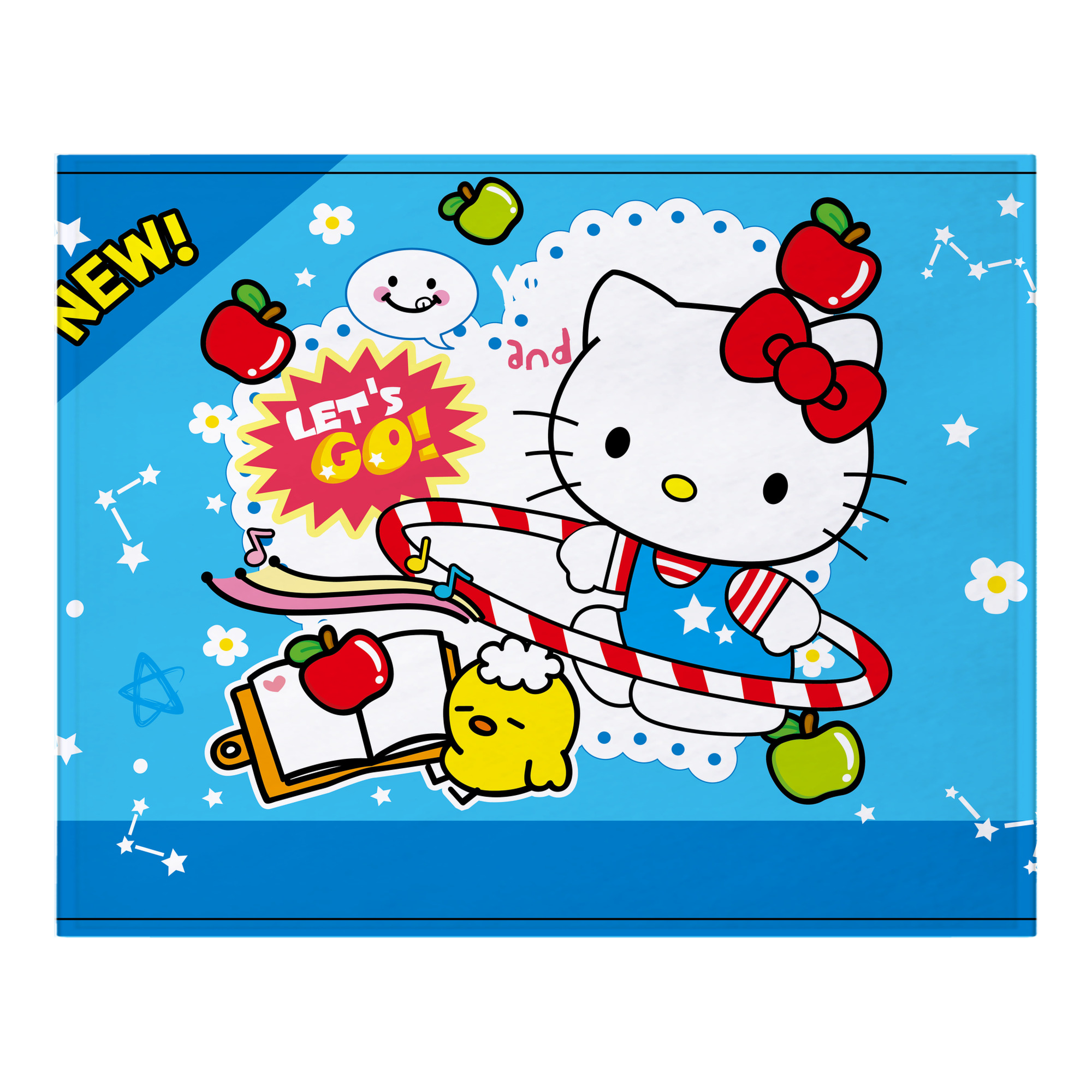 （画像用） Hello Kitty ハローキティ フランネルブランケット・多サイズ対応（横型）