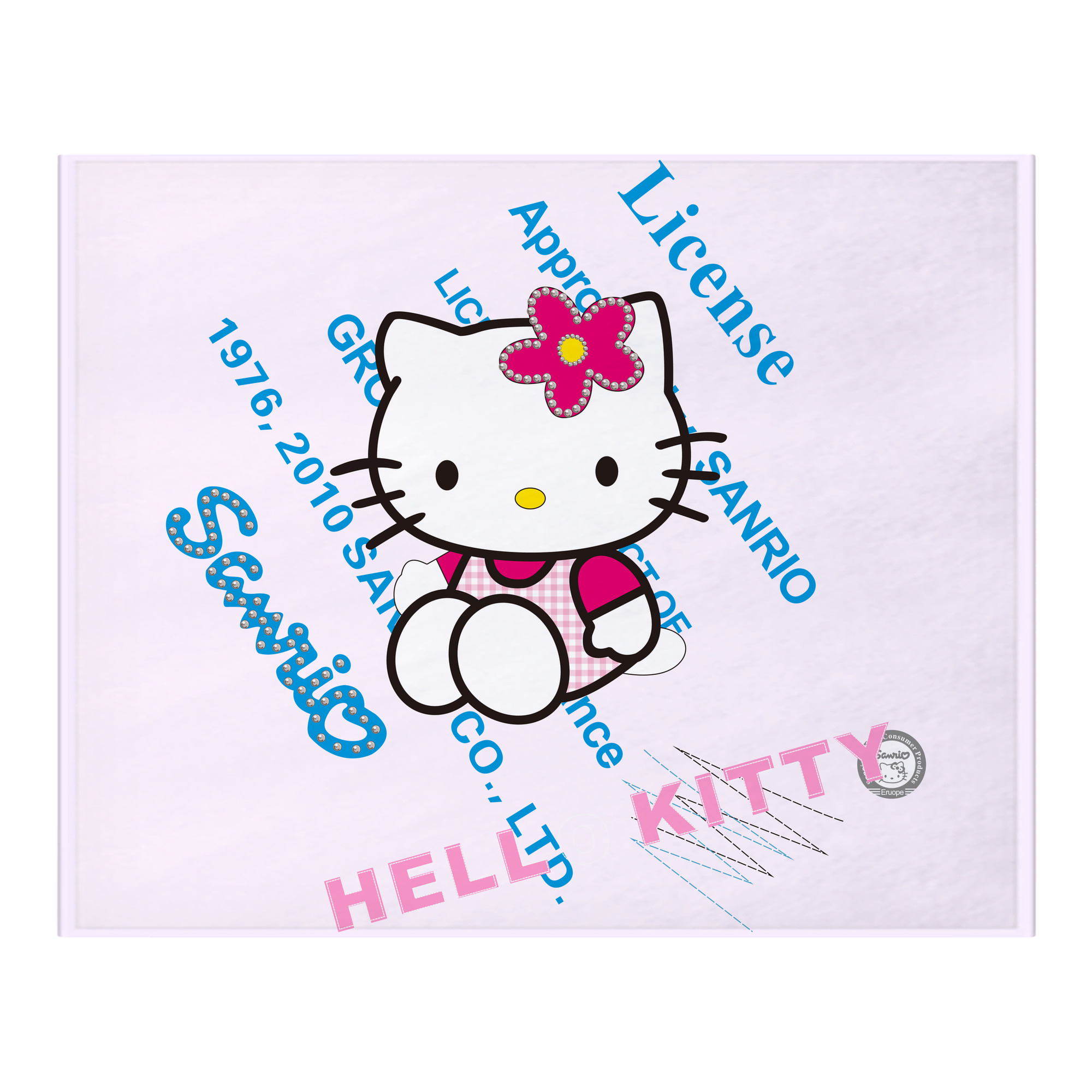 （画像用） Hello Kitty ハローキティ フランネルブランケット・多サイズ対応（横型）