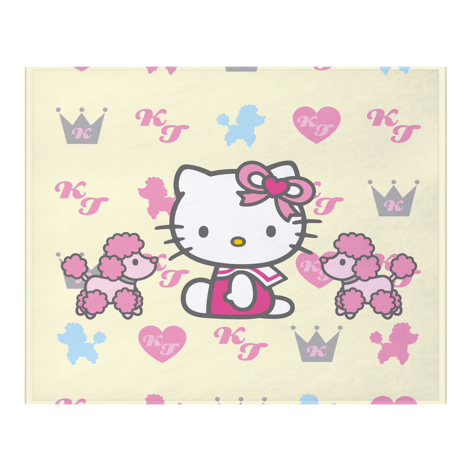 （画像用） Hello Kitty ハローキティ フランネルブランケット・多サイズ対応（横型）