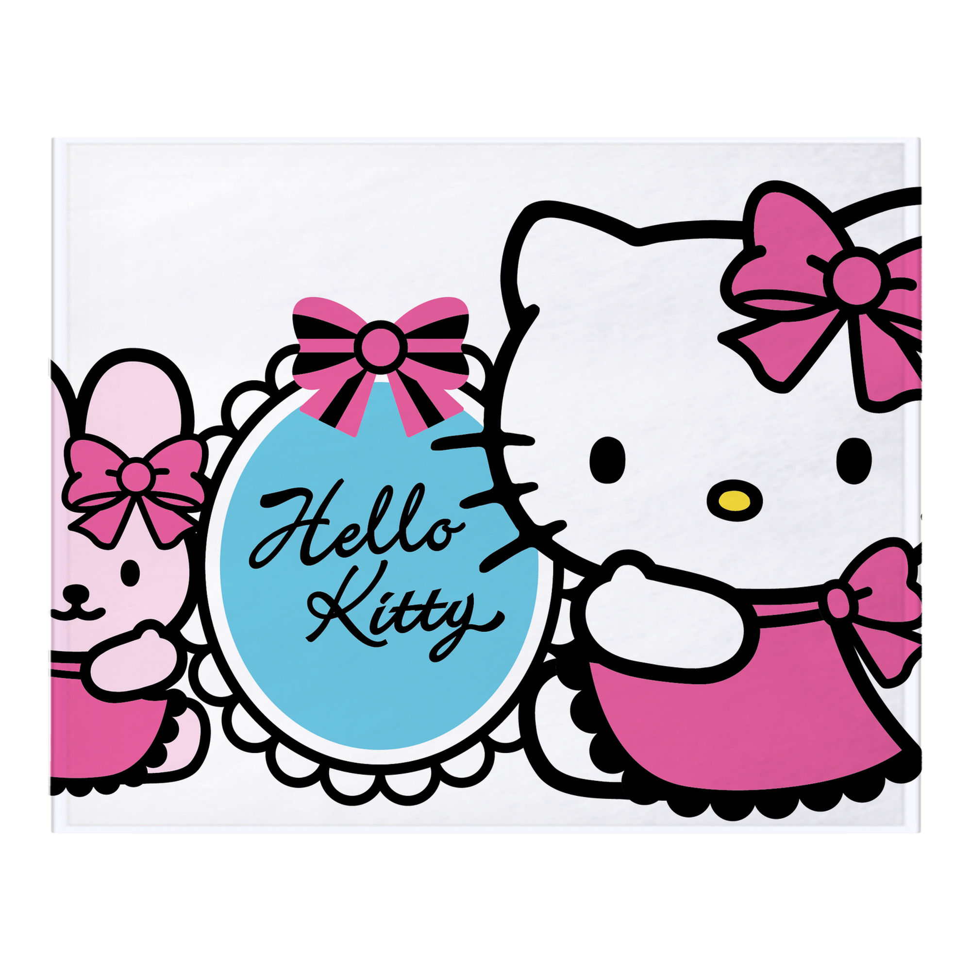 （画像用） Hello Kitty ハローキティ フランネルブランケット・多サイズ対応（横型）