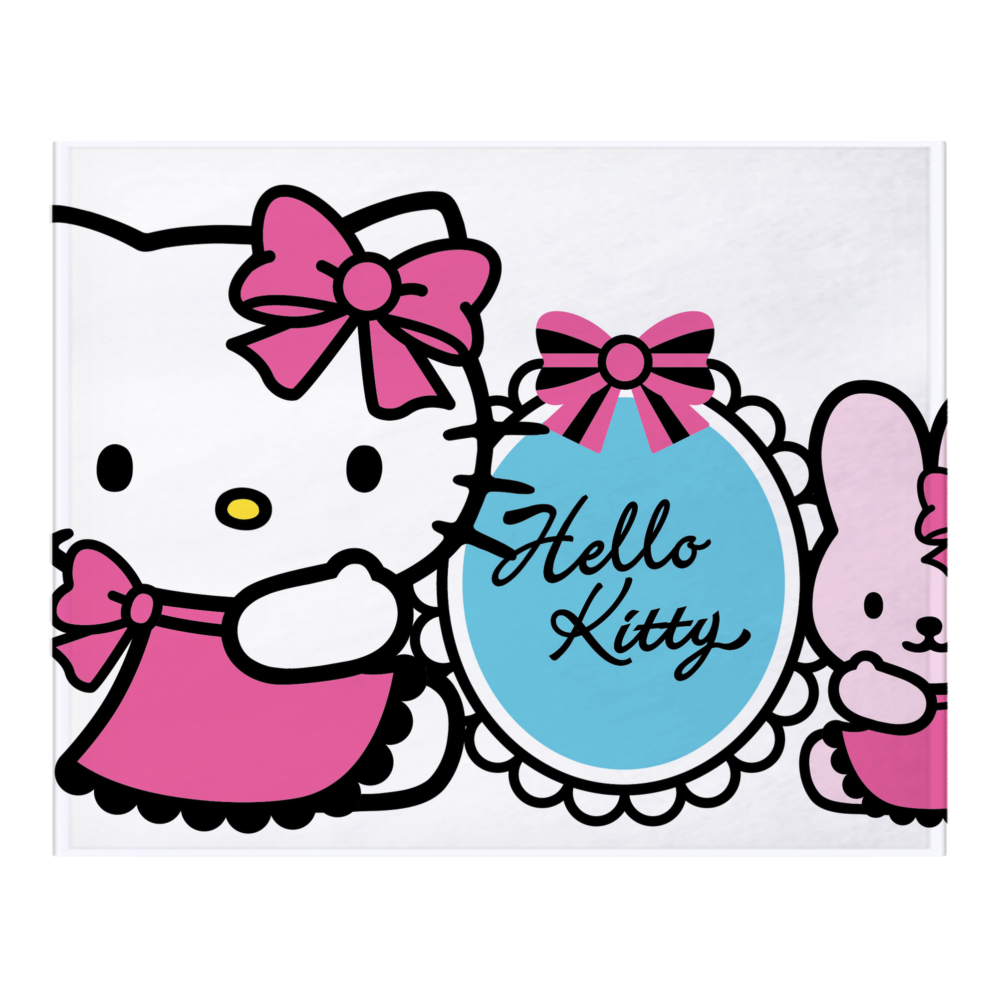 （画像用） Hello Kitty ハローキティ フランネルブランケット・多サイズ対応（横型）